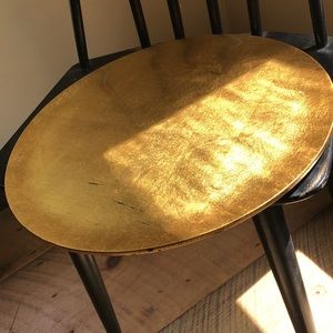 Art  Vintage   Wood Tray Gold color Made in Japan